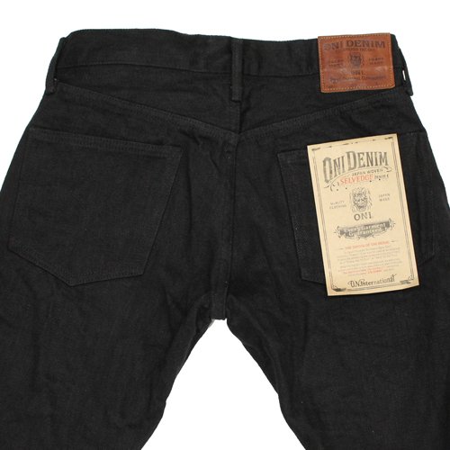 鬼デニム 622ZR 20oz シークレットブラック リラックステーパード38