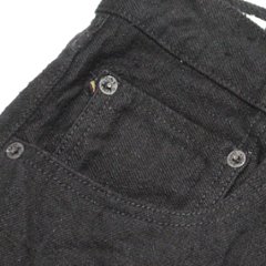 鬼デニム15ozクラッシュドコンクリートデニムリラックスステーパードブラックジーンズ｢622CCD-BKBK｣画像