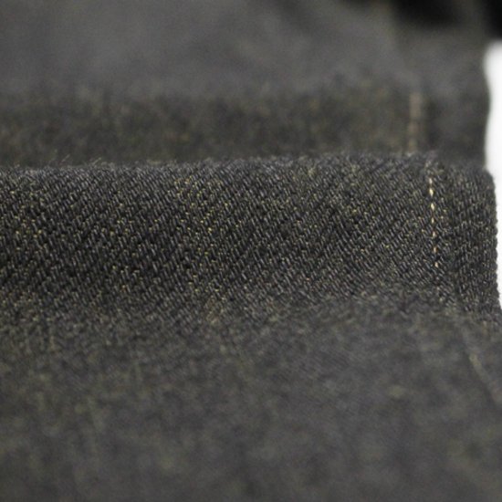 鬼デニム12oz経糸ブラック × 緯糸オリーブデニムジーンズ｢246-BKOL｣画像