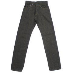 鬼デニム12oz経糸ブラック × 緯糸オリーブデニムジーンズ｢246-BKOL｣画像