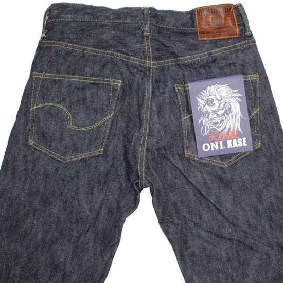 鬼デニム16oz天然藍鬼枷デニムジーンズ(レギュラーストレート)「270-鬼KASE」画像
