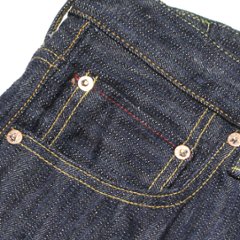 鬼デニム16oz天然藍鬼枷デニムジーンズ(ワイドストレート)「200-鬼KASE」画像