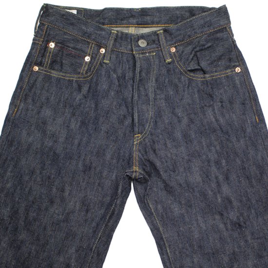 鬼デニム16oz天然藍鬼枷デニムジーンズ(ワイドストレート)「200-鬼KASE」画像
