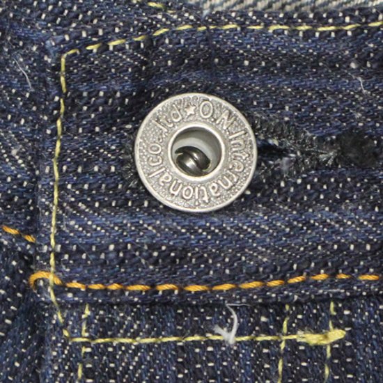 鬼デニム16oz天然藍鬼枷デニムジーンズ(ワイドストレート)「200-鬼KASE」画像