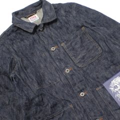 鬼デニム16oz天然藍鬼枷デニムカバーオール｢03502-鬼KASE｣画像