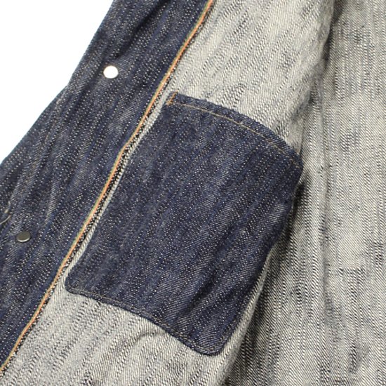 鬼デニム16oz天然藍鬼枷デニムカバーオール｢03502-鬼KASE｣画像