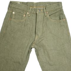 鬼デニム18ozオリーブデニムジーンズ「270-OLD18」画像