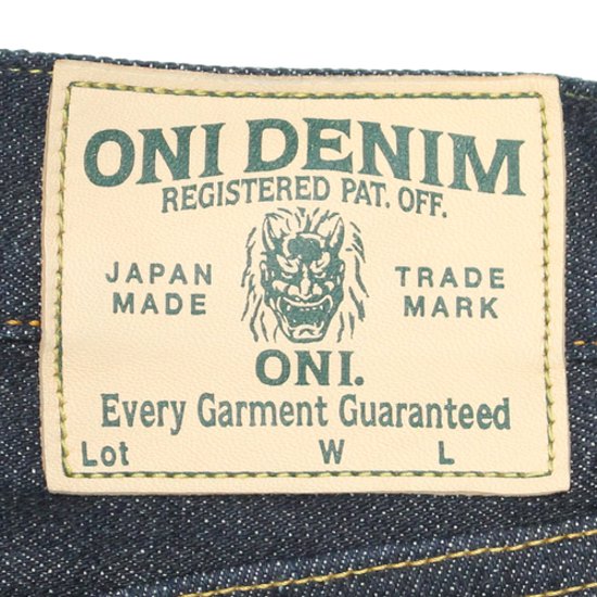 鬼デニム14.5oz石川台ストレッチデニムリラックステーパードジーンズ｢121S｣画像