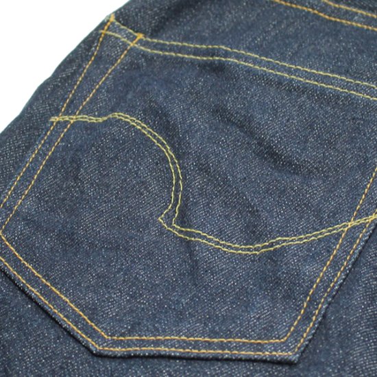 鬼デニム14.5oz石川台ストレッチデニムリラックステーパードジーンズ｢121S｣画像