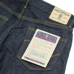 鬼デニム14.5oz石川台ストレッチデニムリラックステーパードジーンズ｢121S｣画像