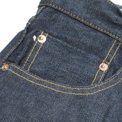 鬼デニム14.5oz石川台ストレッチデニムリラックステーパードジーンズ｢121S｣画像