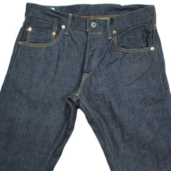 鬼デニム14.5oz石川台ストレッチデニムリラックステーパードジーンズ｢121S｣画像