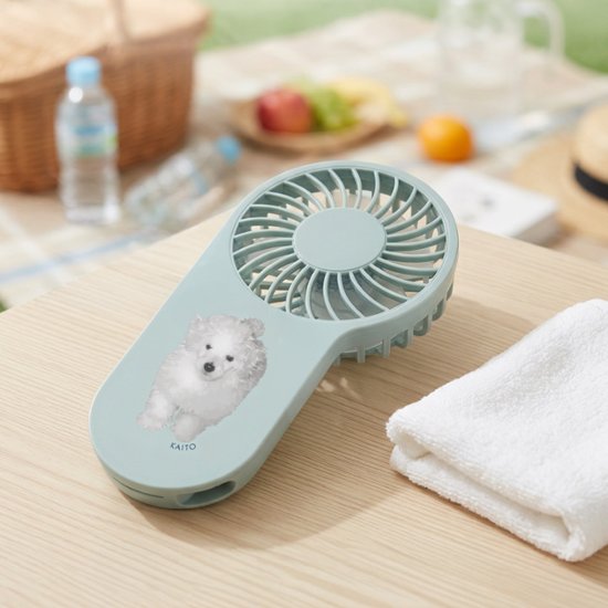 【セット商品】デザイン+コンパクトUSBハンディファン（フック付き）画像