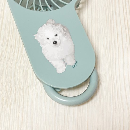 【セット商品】デザイン+コンパクトUSBハンディファン（フック付き）画像