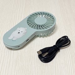【セット商品】デザイン+コンパクトUSBハンディファン（フック付き）画像