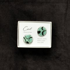 Ciel ピアス (L) green 丸画像