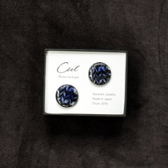 Ciel ピアス (L) blue 丸の画像