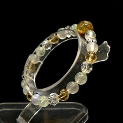 天然石 ルチルクォーツ ブレスレット  (16.5cm) 812画像