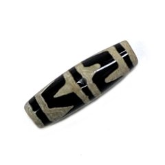 天然石 チベット天珠  双虎牙天珠（1個）【おまかせ品】 画像