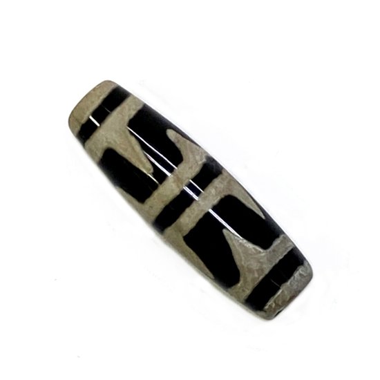 天然石 チベット天珠  双虎牙天珠（1個）【おまかせ品】 画像