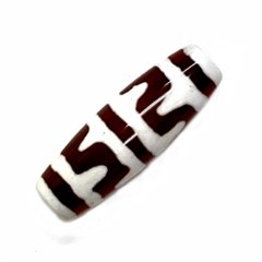 天然石 チベット天珠  双虎牙天珠（1個）【おまかせ品】 画像
