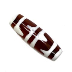 天然石 チベット天珠  双虎牙天珠（1個）【おまかせ品】 画像