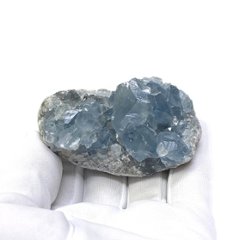 天然石  セレスタイト 天青石 原石 クラスター (223) 鉱物 鉱石 標本 置物 画像