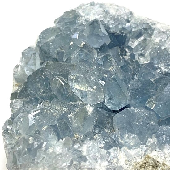 天然石  セレスタイト 天青石 原石 クラスター (230) 鉱物 鉱石 標本 置物 画像
