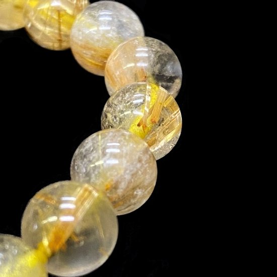 天然石 タイチンルチルクォーツ ブレスレット  (16cm)　210画像