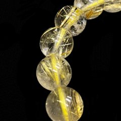 天然石 ゴールドルチルクォーツ  ブレスレット (16.5cm) 212画像