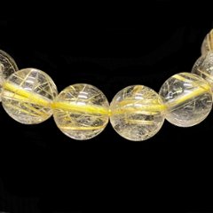 天然石 ゴールドルチルクォーツ  ブレスレット (16.5cm) 212画像