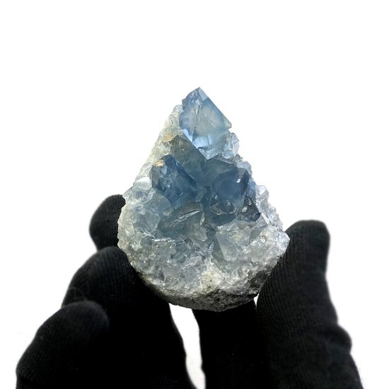 天然石  セレスタイト 天青石 原石 クラスター (253) 鉱物 鉱石 標本 置物 画像
