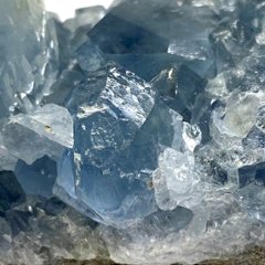 天然石  セレスタイト 天青石 原石 クラスター (273) 鉱物 鉱石 標本 置物 画像