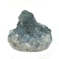 天然石  セレスタイト 天青石 原石  クラスター (218) 鉱物 鉱石 標本 置物 の画像