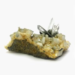 天然石  ガネーシュヒマール産 ヒマラヤ水晶 クラスター クローライトINクォーツ  限定品 947画像