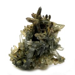 天然石  ガネーシュヒマール産 ヒマラヤ水晶 クラスター  クローライトINクォーツ  限定品 955の画像