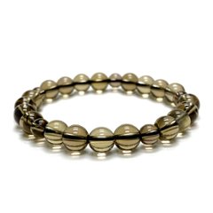 天然石 スモーキークォーツ  ブレスレット   (17cm)　213の画像