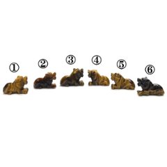 天然石 タイガーアイ 虎目石  虎の彫刻品 1個 (2101）Sサイズ の画像