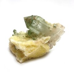 天然石  ヒマラヤ水晶　クラスター クローライトINクォーツ 原石（993）水晶原石画像