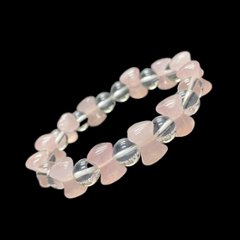 天然石 ローズクォーツ ブレスレット  (16.5cm) 2302画像