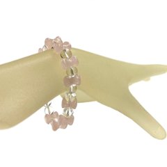 天然石 ローズクォーツ ブレスレット  (16.5cm) 2302画像