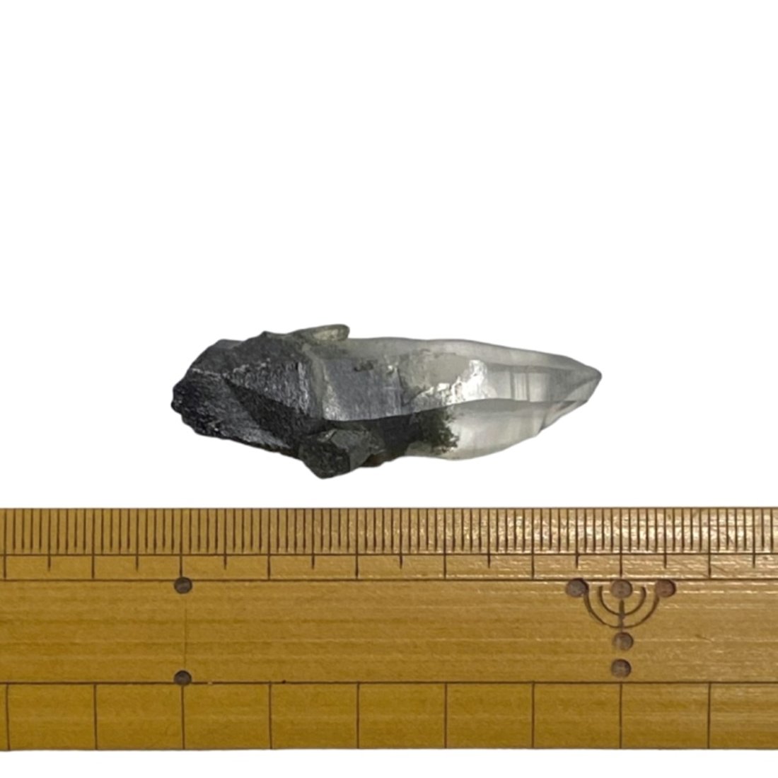 天然石 ガネーシュヒマール産 ヒマラヤ水晶 クラスター クローライトIN 