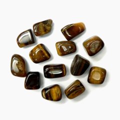 天然石 タイガーアイ 虎目石 タンブル　磨き石  【おまかせ品】の画像