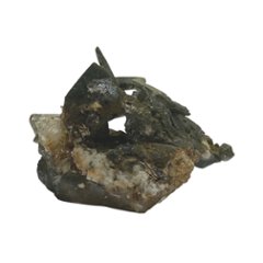天然石  ガネーシュヒマール産  ヒマラヤ水晶 クラスター  クローライトINクォーツ（2572）の画像