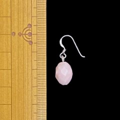 天然石 ピンクオパール ピアス (25120) ハンドメイド  シルバー磨き用布付画像