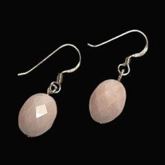 天然石 ピンクオパール ピアス (25120) ハンドメイド  シルバー磨き用布付画像