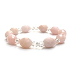 天然石  ピンクオパール ブレスレット 17cm (25127) の画像