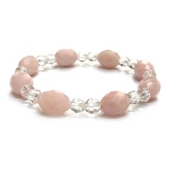 天然石  ピンクオパール ブレスレット 17cm (25128) の画像