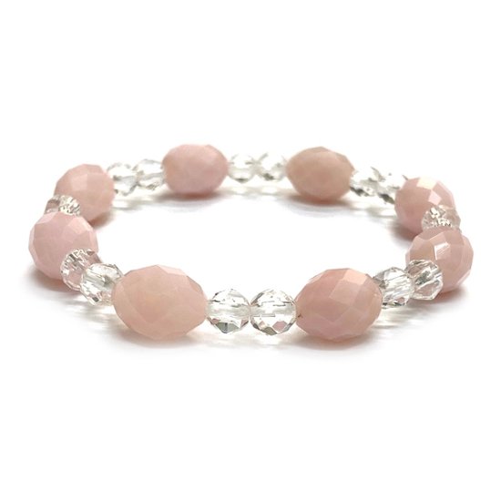 天然石  ピンクオパール ブレスレット 17cm (25128) 画像