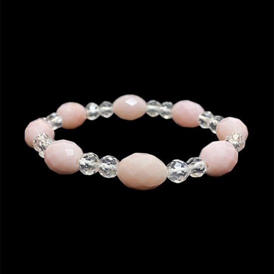 天然石  ピンクオパール ブレスレット 17cm (25128) 画像